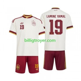 Billige Fotballdrakter Spania Lamine Yamal 19 Barn Bortedraktsett World Cup 2026 Kortermet